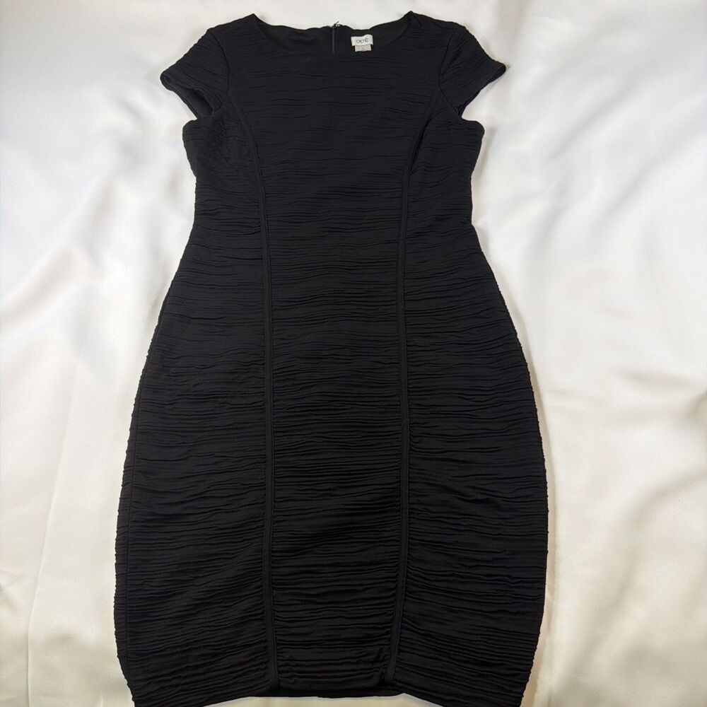 Cache Cocktail Little Black Dress Size 8 Party Event Evening Dinner Ruched